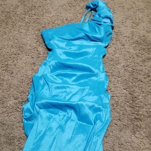 Aqua formal dress